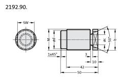 PERNO DE SUJECION M12X1.5 MM  REF. FIBRO 2192.90.2.12.150